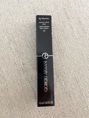 NEW & UNOPENED Giorgio Armani Lip Maestro in Ambra (214)